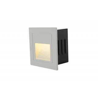DK1016-WH Светильник встраиваемый в стену, IP 54, LED, 3 Вт, белый, алюминий