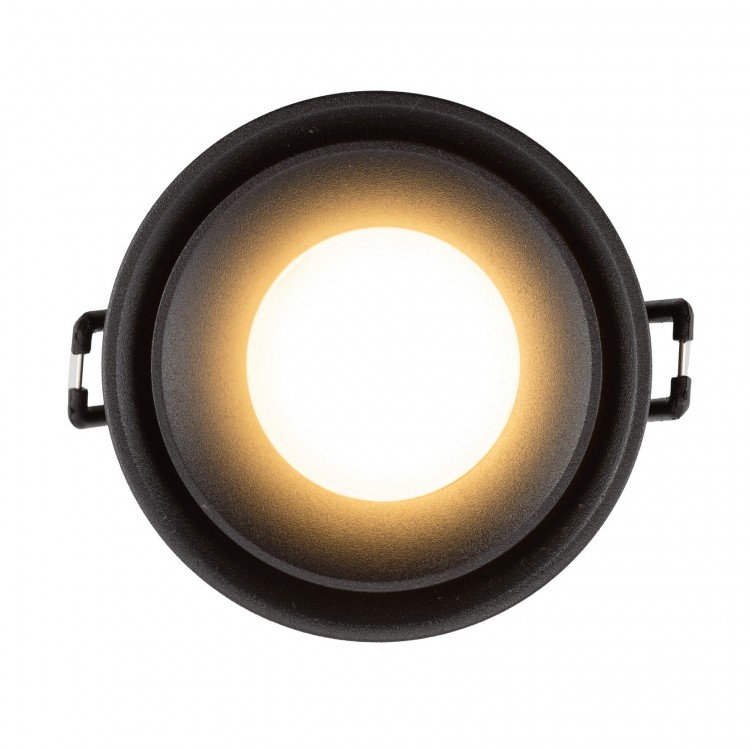 DK2403-BK Встраиваемый светильник влагозащ., IP 44, 10 Вт, GU10, черный, алюминий