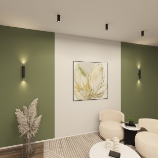 DK5022-BK Настенный светильник, IP20, до 15 Вт, LED, 2xGU10, черный, алюминий-foto4