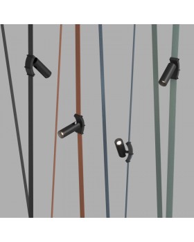 DK5546-BK Поворотный светильник для трека-ремня Belty, серия Spot, со светодиодом, D35*L126.5мм, 48V DC, 7W, RA90, 30°, 4000K, IP20, черный, алюминий-foto4