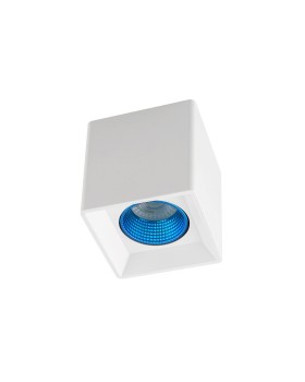 DK3080-WH+CY Светильник накладной IP 20, 10 Вт, GU5.3, LED, белый/голубой, пластик