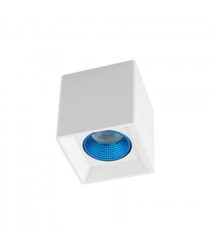 DK3080-WH+CY Светильник накладной IP 20, 10 Вт, GU5.3, LED, белый/голубой, пластик