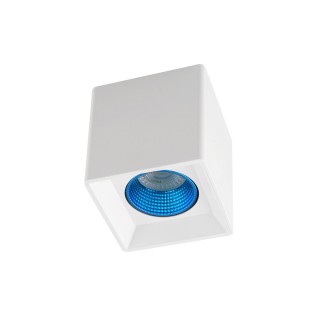 DK3080-WH+CY Светильник накладной IP 20, 10 Вт, GU5.3, LED, белый/голубой, пластик
