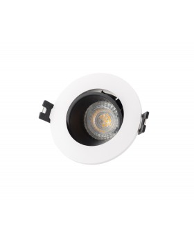 DK3020-WB Встраиваемый светильник, IP 20, 10 Вт, GU5.3, LED, белый/черный, пластик-foto2