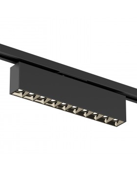 DK6434-BK Поворотный однофазный трековый светильник EDDER со светодиодом L273mm 220V 20W 30° 3000K IP20 черный алюминий