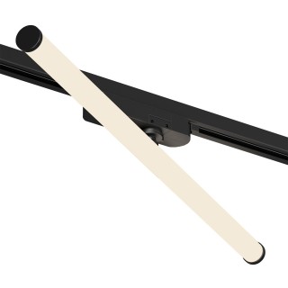 DK6638-BK Поворотный однофазный трековый светильник STROM со светодиодом L600mm 220V 15W 150° 3000K IP20 черный алюминий/акрил-foto3