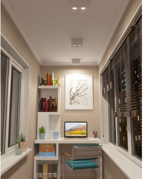 DK3085-WH Светильник накладной IP 20, 10 Вт, GU5.3, LED, белый/белый, пластик-foto2