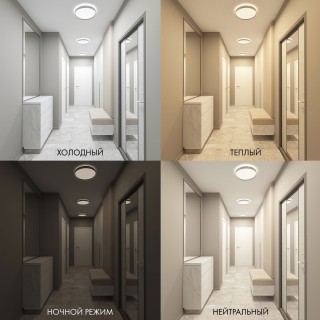 DK6510-WH Накладной светильник со встроенным светодиодом, 40W, IP 20, 3000K - 6500K, управление пульт Д/У (в комплекте) и Wi-Fi 2,4 Ггц. Эко система Tuya Smart, Яндекс.Алиса, белый, металл, полимер-foto5