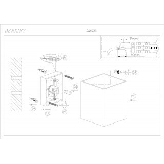 DK8023-WH Бра настенное IP20, G9, 40 Вт, белый, алюминий-foto2