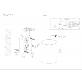 DK8022-BK Бра настенное IP20, G9, 40 Вт, черный, алюминий-foto2