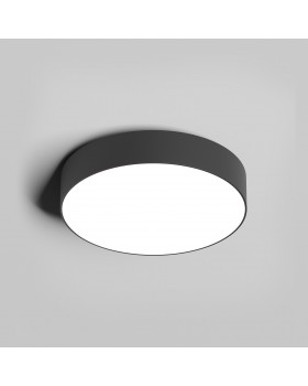 DK2850-BK Накладной светильник TAB 24 Вт, LED 3000K/4000K/6500K, IP 20, d160mm, черный, алюминий/акрил