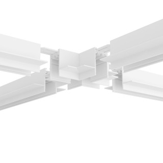 TR2114-WH Коннектор трека SMART для ГКЛ , \"X\" образный, механический , белый-foto2