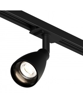 DK6050-BK Трековый светильник IP 20, 15 Вт, GU10, черный, алюминий, пластик