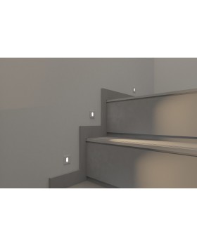 DK1012-WH Светильник встраиваемый в стену, IP 20, LED, 1 Вт, белый, алюминий-foto3