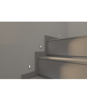 DK1012-WH Светильник встраиваемый в стену, IP 20, LED, 1 Вт, белый, алюминий-foto3