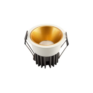 DK4400-WG Встраиваемый светильник, IP 20, 7 Вт, LED 3000, бело-золотой, алюминий-foto2