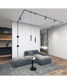 DK5341-BK Светильник для трека Air, серия Spot 4000 со светодиодом, ?50*H160мм, 48V DC, 12W, RA?95, 24°, 4000K, IP20, черный, алюминий-foto6