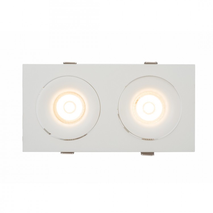 DK2122-WH Встраиваемый светильник, IP 20, 50 Вт, GU10, белый, алюминий