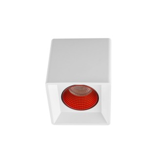DK3080-WH+RD Светильник накладной IP 20, 10 Вт, GU5.3, LED, белый/красный, пластик
