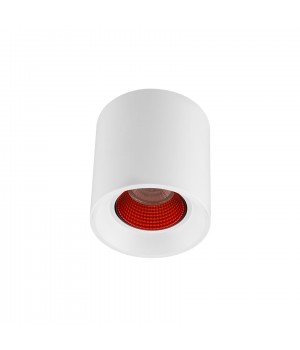 DK3090-WH+RD Светильник накладной IP 20, 10 Вт, GU5.3, LED, белый/красный, пластик