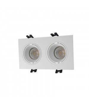 DK3072-WH Встраиваемый светильник, IP 20, 10 Вт, GU5.3, LED, белый/белый, пластик