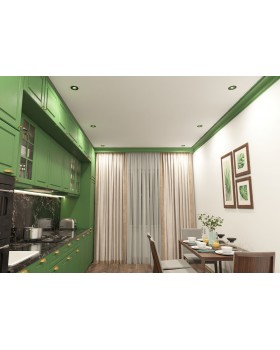 DK3061-BK+GR Встраиваемый светильник, IP 20, 10 Вт, GU5.3, LED, черный/зеленый, пластик-foto2