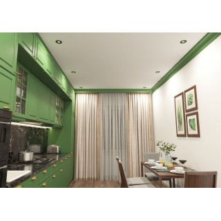 DK3061-BK+GR Встраиваемый светильник, IP 20, 10 Вт, GU5.3, LED, черный/зеленый, пластик-foto2