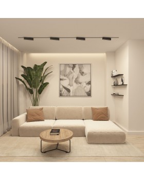 DK6444-BK Поворотный однофазный трековый светильник EDDER со светодиодом L273mm 220V 20W 30° 4000K IP20 черный алюминий-foto4