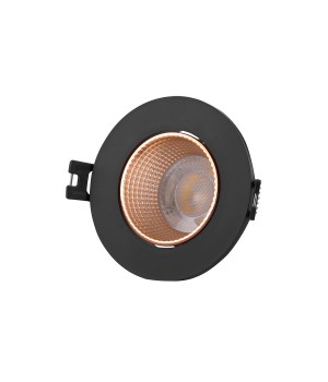 DK3061-BBR Встраиваемый светильник, IP 20, 10 Вт, GU5.3, LED, черный/бронзовый, пластик
