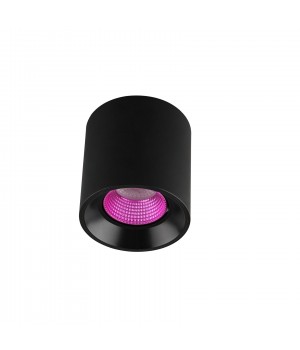 DK3090-BK+PI Светильник накладной IP 20, 10 Вт, GU5.3, LED, черный/розовый, пластик