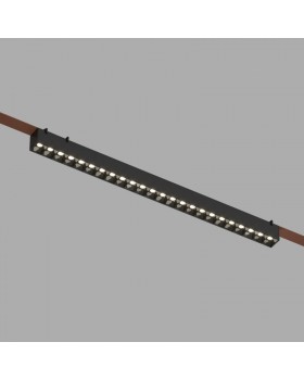 DK5572-BK Cветильник для трека-ремня Belty, серия Grill, со светодиодом, L642*W40*H45мм, 48V DC, 24W, RA90, 24°, 4000K, IP20, черный, алюминий DK5572-BK Cветильник для трека-ремня Belty, серия Grill, со светодиодом, L642*W40*H45мм, 48V DC, 24W, RA90, 24°, 4000K, IP20, черный, алюминий