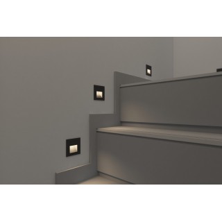 DK1016-DG Светильник встраиваемый в стену, IP 54, LED, 3 Вт, серый, алюминий-foto3