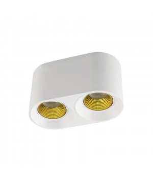 DK3096-WH+YE Светильник накладной IP 20, 10 Вт, GU5.3, LED, белый/желтый, пластик