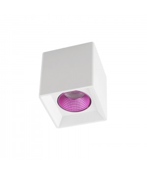 DK3080-WH+PI Светильник накладной IP 20, 10 Вт, GU5.3, LED, белый/розовый, пластик