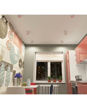 DK3090-WH+RD Светильник накладной IP 20, 10 Вт, GU5.3, LED, белый/красный, пластик-foto2