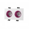 DK3072-WH+PI Встраиваемый светильник, IP 20, 10 Вт, GU5.3, LED, белый/розовый, пластик