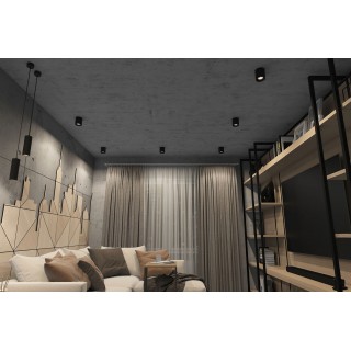 DK3090-BK+CH Светильник накладной IP 20, 10 Вт, GU5.3, LED, черный/хром, пластик-foto2