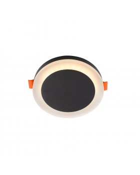 DK4020-BK Встраиваемый светильник IP 20, 6 Вт, LED 3000, черный, алюминий