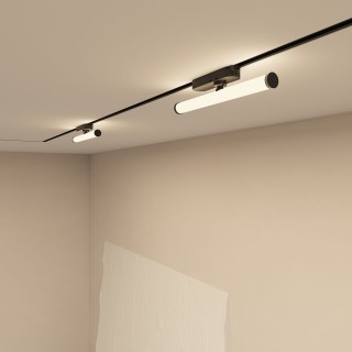 DK6448-BK Поворотный однофазный трековый светильник STROM со светодиодом L300mm 220V 10W 150° 4000K IP20 черный алюминий/акрил-foto5