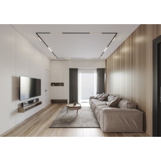 TR2023-BK Профиль-трек SMART ONE, для натяжных потолков, 3 м, алюминий, черный-foto3