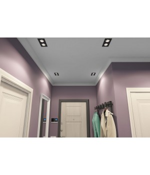 DK3072-BK+CH Встраиваемый светильник, IP 20, 10 Вт, GU5.3, LED, черный/хром, пластик-foto2