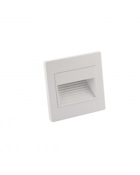 DK3050-WH Светильник встраиваемый в стену, IP 20, LED 3000, 1 Вт, белый, пластик-foto2