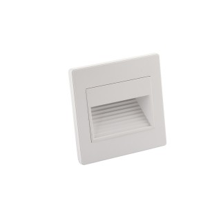 DK3050-WH Светильник встраиваемый в стену, IP 20, LED 3000, 1 Вт, белый, пластик-foto2