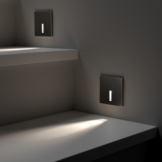 DK1030-NI Светильник встраиваемый в стену, IP 20, LED 3000K, 3 Вт, никель, алюминий-foto2