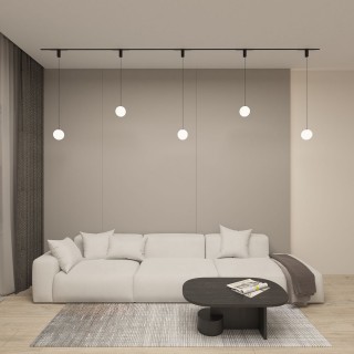 DK8052-BK Подвесной светильник SMART MOON 5W DIM 3000K-6000K, ?130мм, черный, акрил-foto3