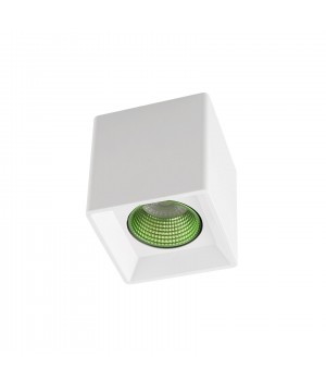DK3080-WH+GR Светильник накладной IP 20, 10 Вт, GU5.3, LED, белый/зеленый, пластик