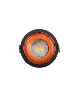 DK2410-BK Встраиваемый светильник, IP 20, 5 Вт, GU10, черно-коричневый, алюминий-foto3