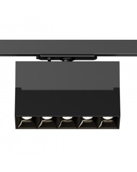 DK6436-BK Поворотный однофазный трековый светильник EDDER со светодиодом L136mm 220V 10W 30° 3000K IP20 черный алюминий-foto3