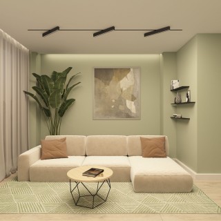 DK6644-BK Поворотный однофазный трековый светильник EDDER со светодиодом L538mm 220V 40W 30° 4000K IP20 черный алюминий-foto4