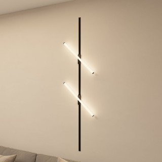 DK6648-BK Поворотный однофазный трековый светильник STROM со светодиодом L600mm 220V 15W 150° 4000K IP20 черный алюминий/акрил-foto5